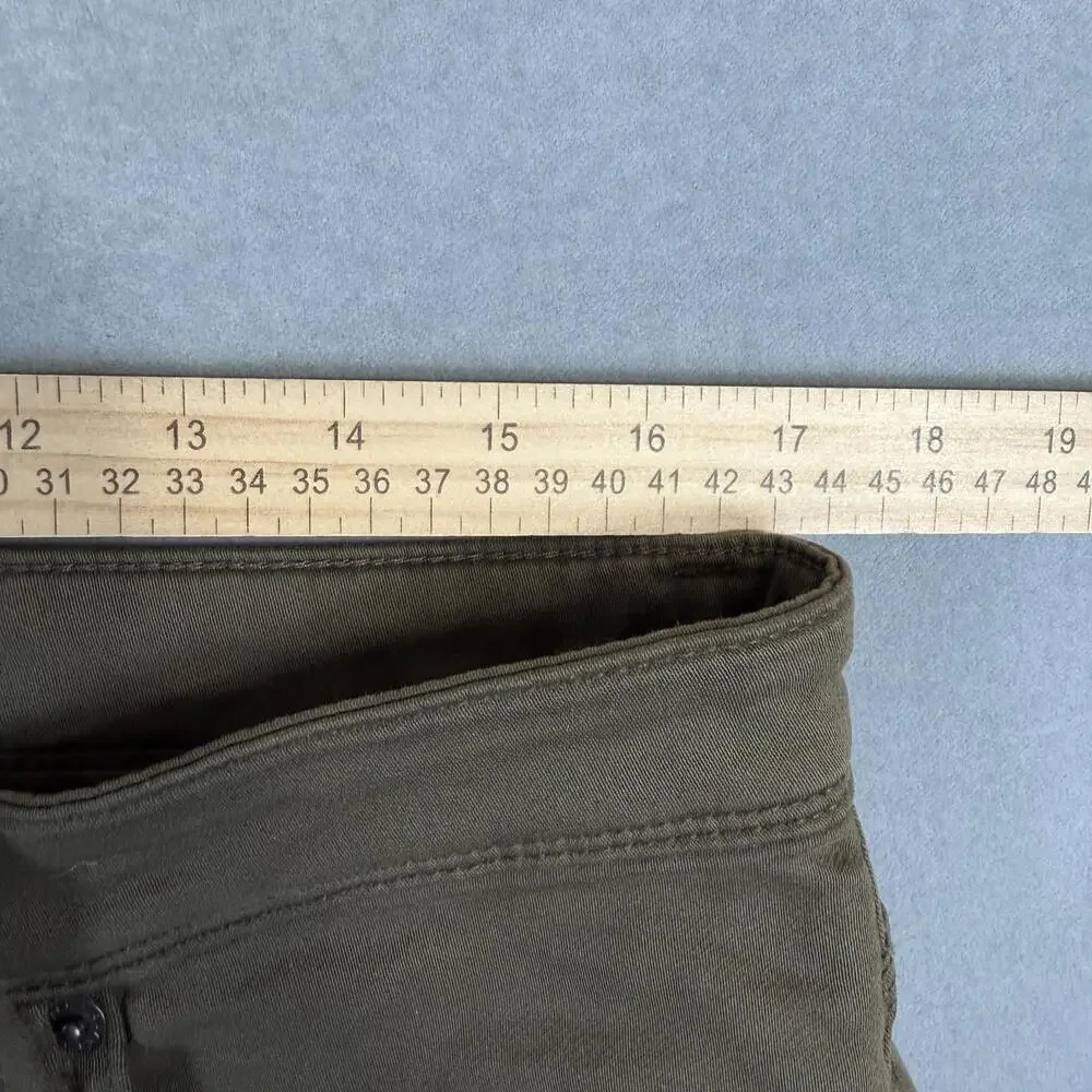 Du/er N2X Pants Mens 34x32 Green Relaxed Taper 5 Pocket Chino Stretch Duer - Picture 7 of 8